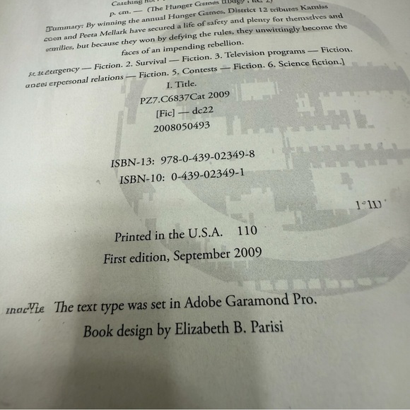 The Hunger Games Catching Fire Hardcover First Edition - Picture 5 of 5